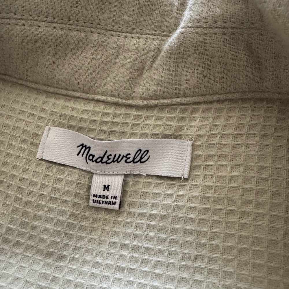 Madewell Textured Green Jacket - Picture 2 of 3